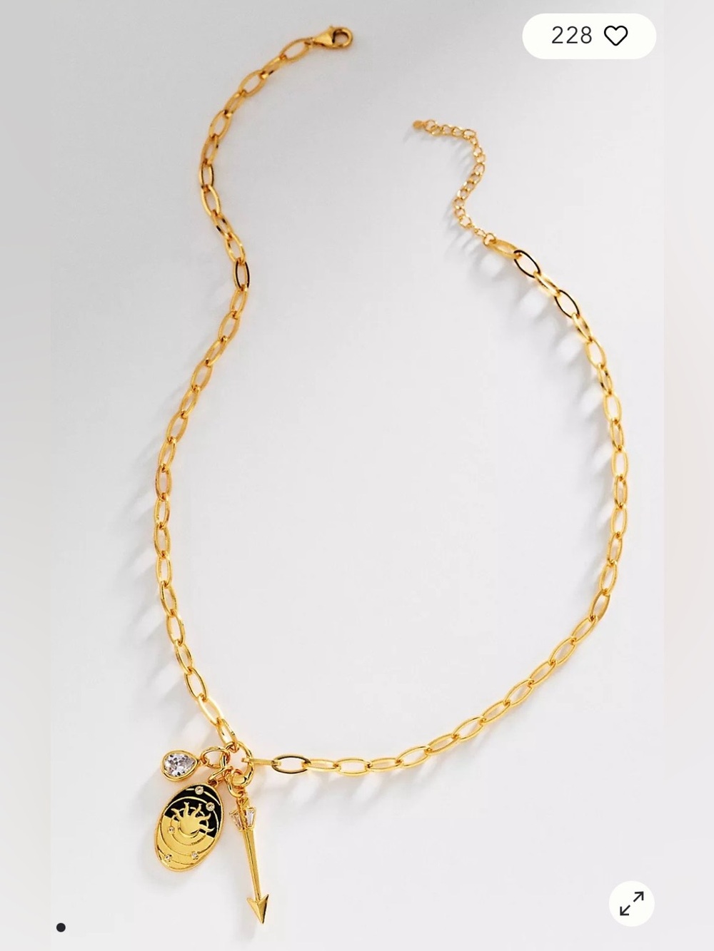 NWT Anthropologie Celestial Pendant Necklace